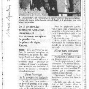 Avenir Aquitain 7 nov 2003